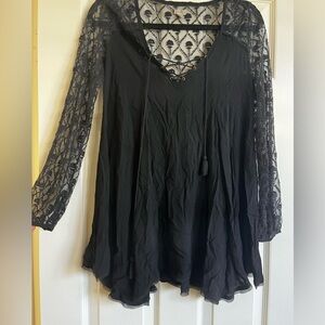 Black Lace Mini Dress